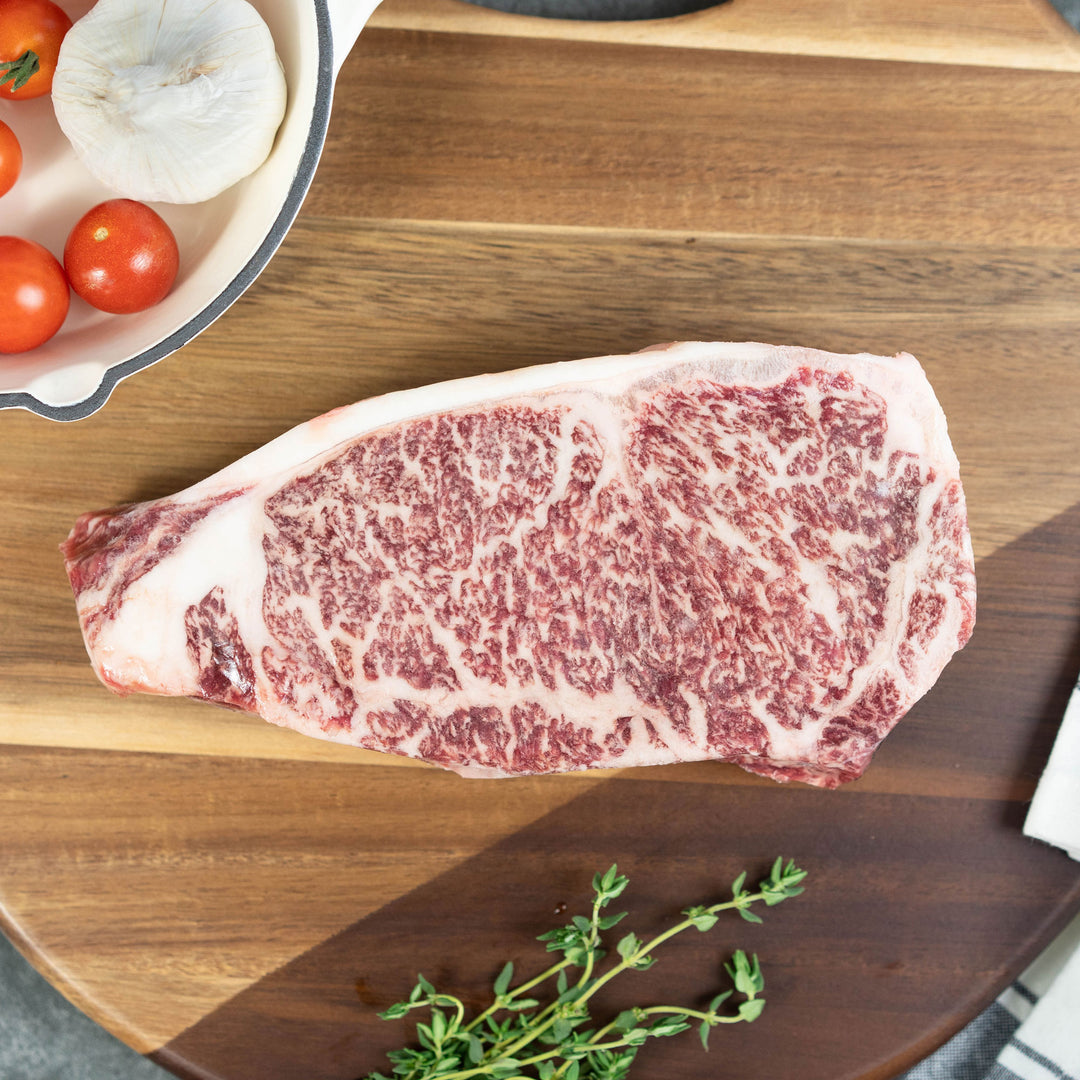 Japanese Wagyu Beef New York Strip Steak Kobe Strip Steak Wodagyu